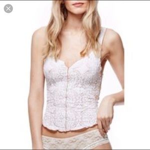 FREE PEOPLE white crochet tank top